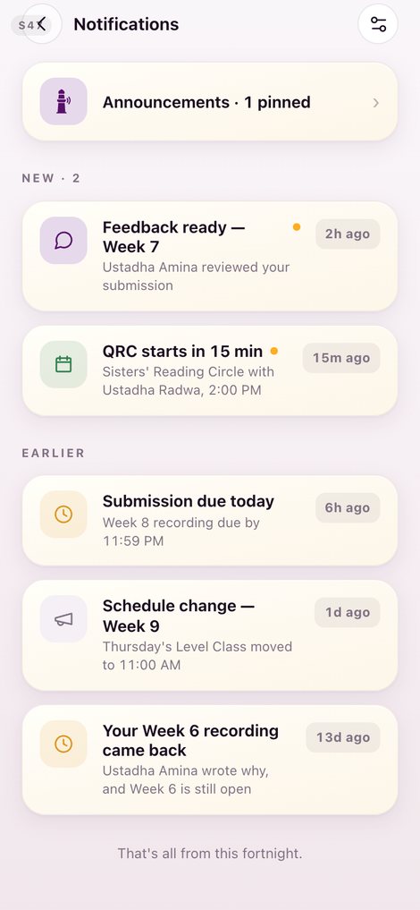 notifications, v15