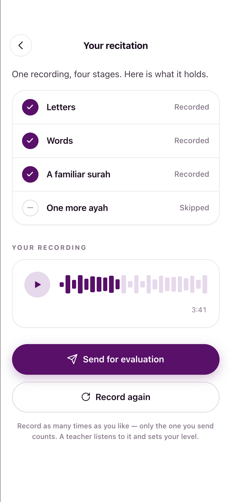 Review and send