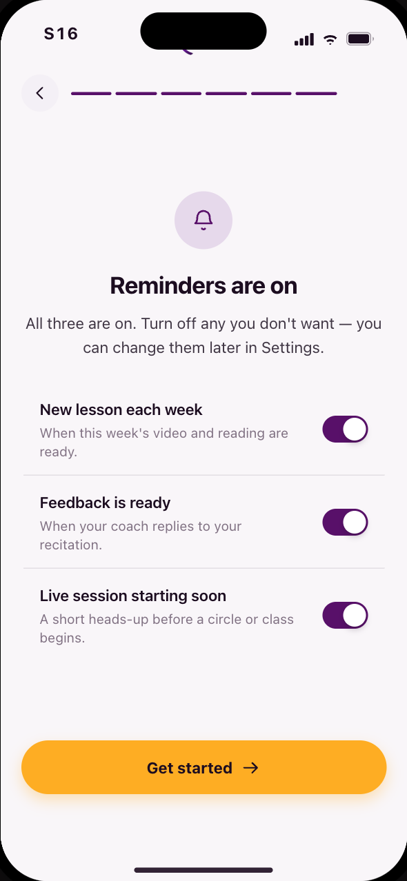 Reminders