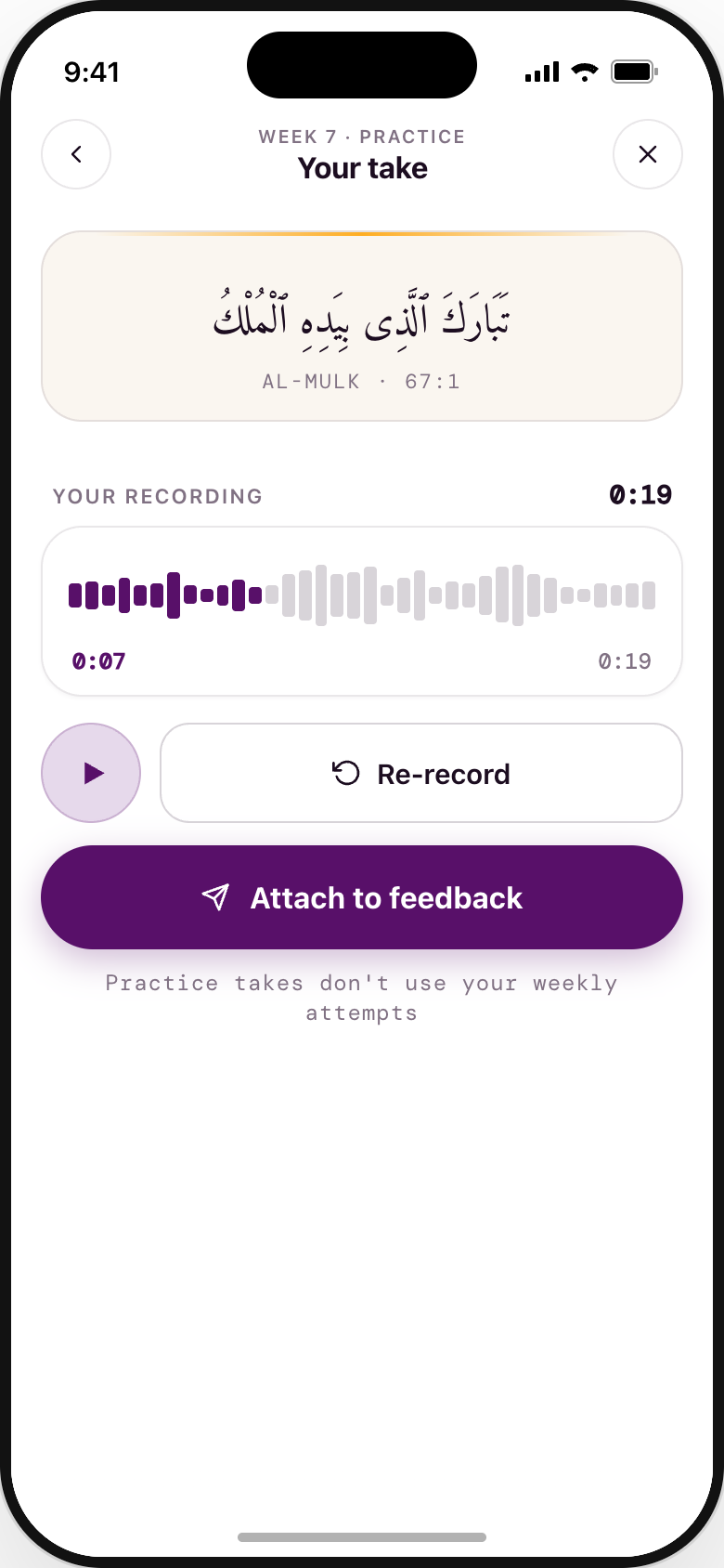 Practice — review take
